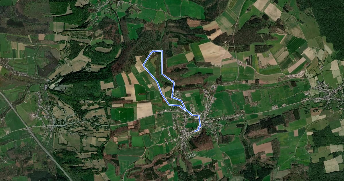 Маршрут TL13 Promenade du Trou des Lûtons на спутниковом снимке