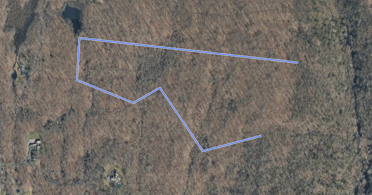 Маршрут Todd Pond Trail на спутниковом снимке