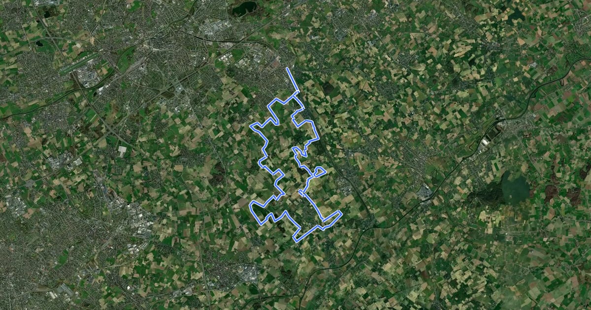 Маршрут Tonterroute на спутниковом снимке