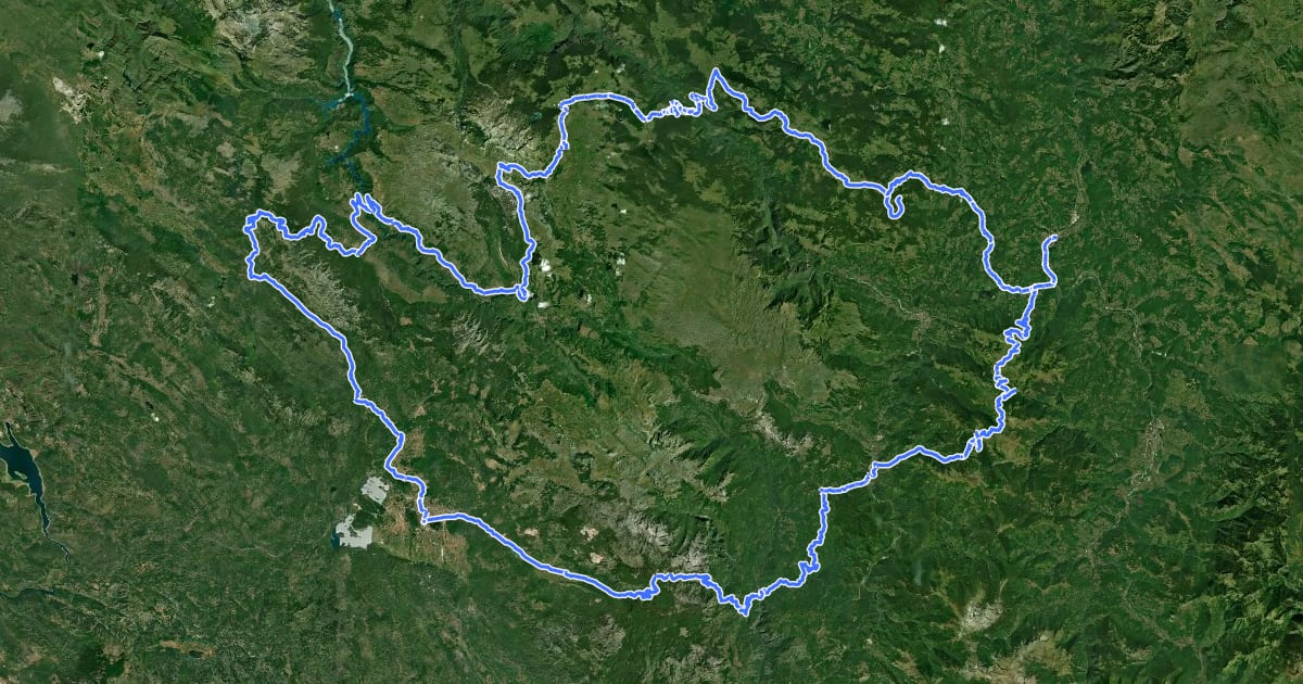 Маршрут Top Biking Trail 2 - NORTH DISCOVERIES на спутниковом снимке