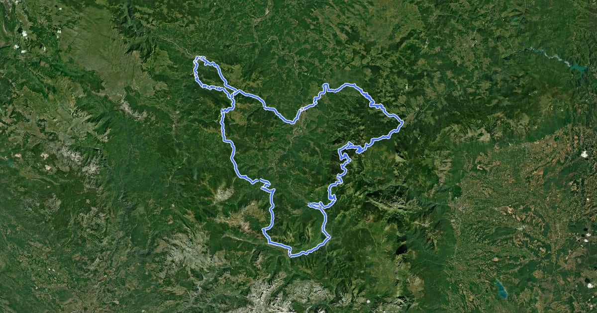 Маршрут Top Biking Trail 3 - EASTERN ENCHANTMENT на спутниковом снимке