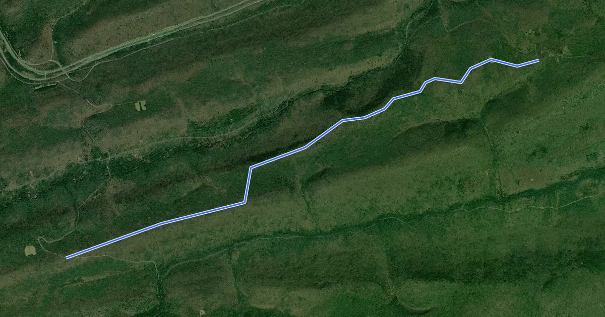 Маршрут Top Mountain Trail на спутниковом снимке