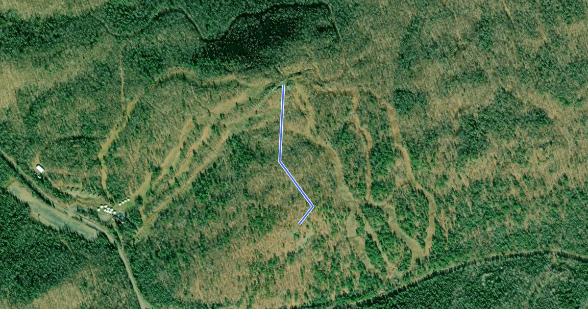 Маршрут Top of Hill Hike на спутниковом снимке
