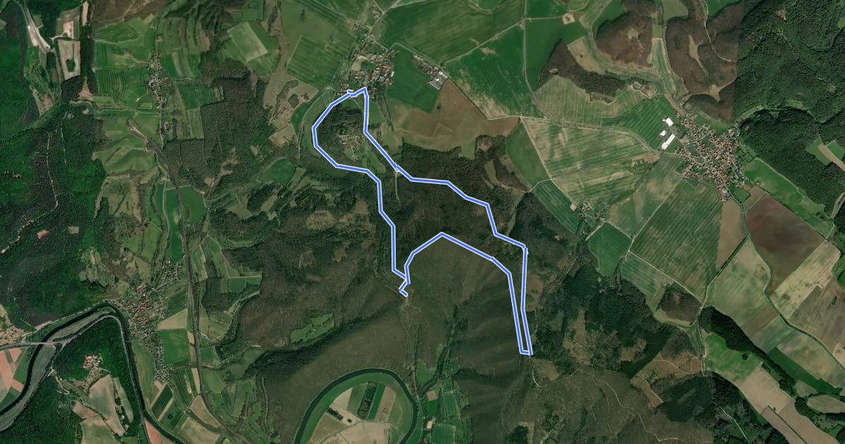 Маршрут TOP-Wanderweg Hanstein-Teufelskanzel на спутниковом снимке