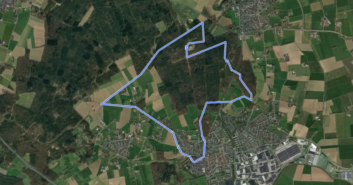 Маршрут Toppenroute | Etappe 's-Heerenberg-Noord на спутниковом снимке