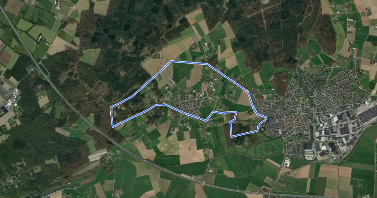 Маршрут Toppenroute | Etappe Stokkum на спутниковом снимке