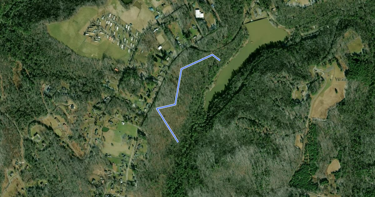 Маршрут Topper's Ridge Trail на спутниковом снимке