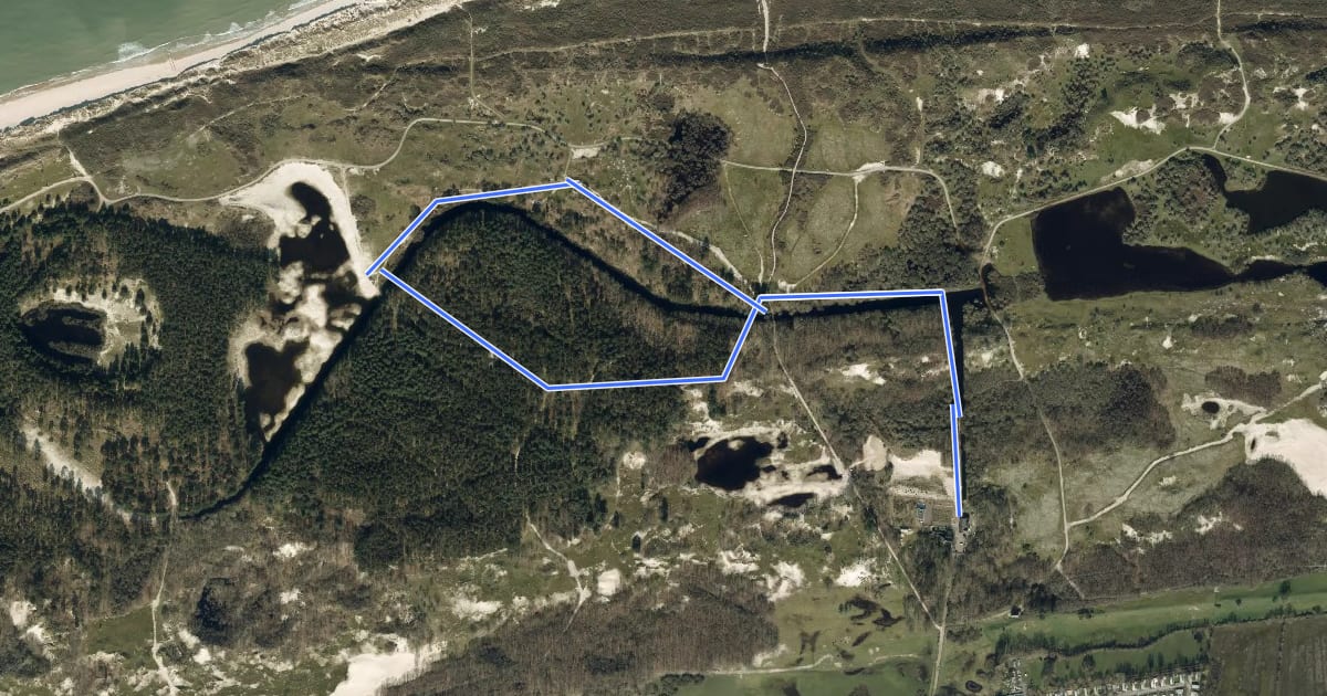 Маршрут Torenroute на спутниковом снимке