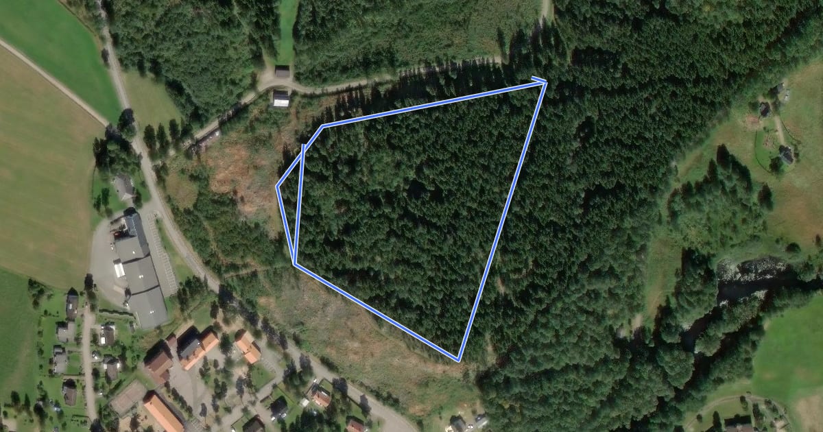 Маршрут Torestorp 800 m Elljusspår на спутниковом снимке