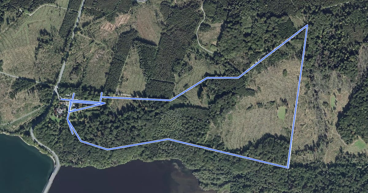 Маршрут Torhaus Rundweg A4 на спутниковом снимке