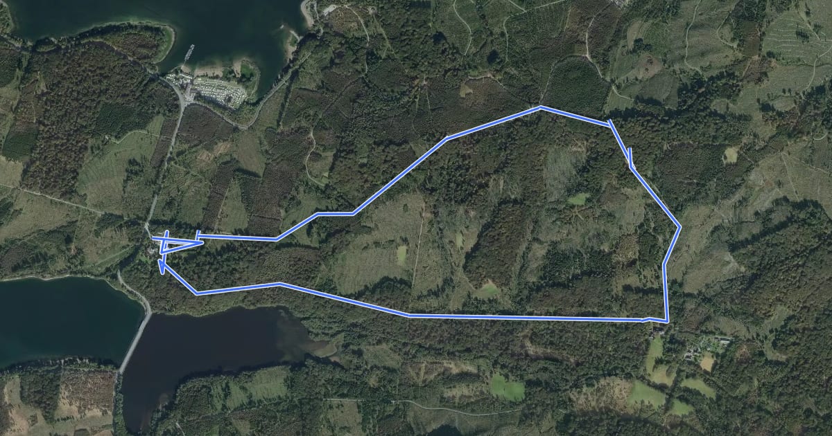 Маршрут Torhaus Rundweg A5 на спутниковом снимке