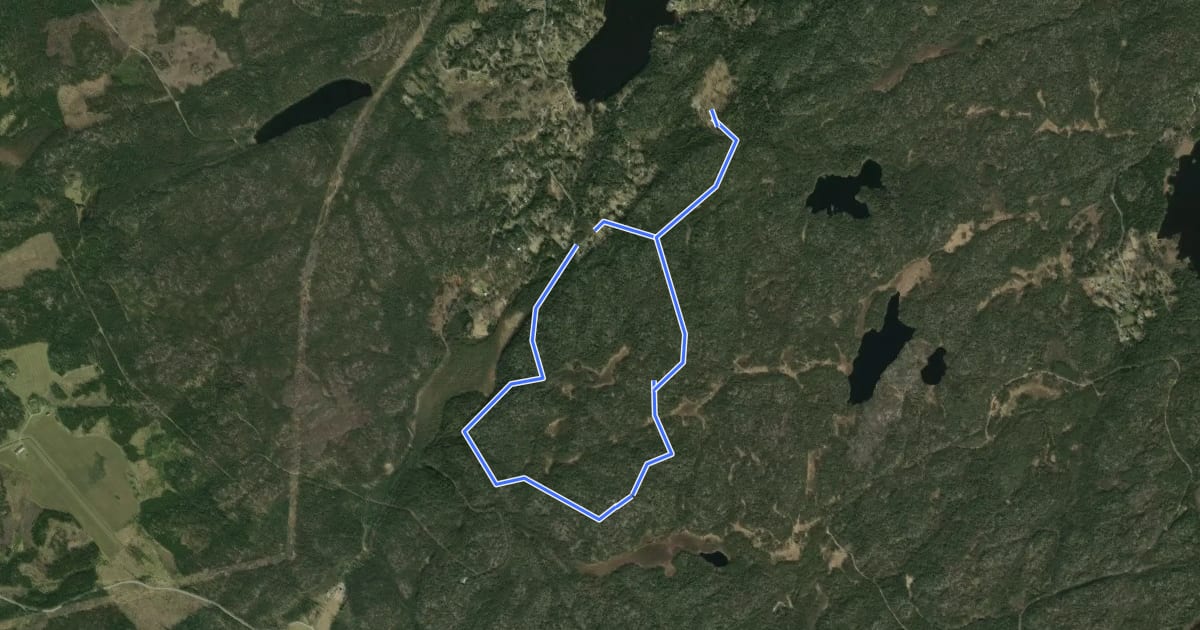 Маршрут Tornbergslingan на спутниковом снимке