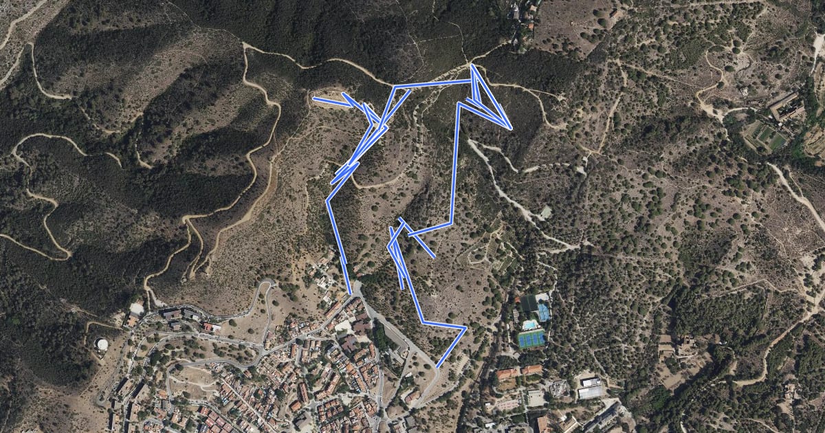 Маршрут Torrent de les Bruixes. Itinerari pedagògic на спутниковом снимке