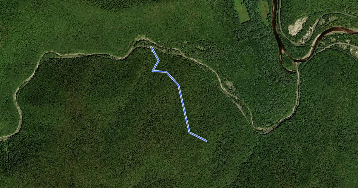 Маршрут Totem Trail на спутниковом снимке