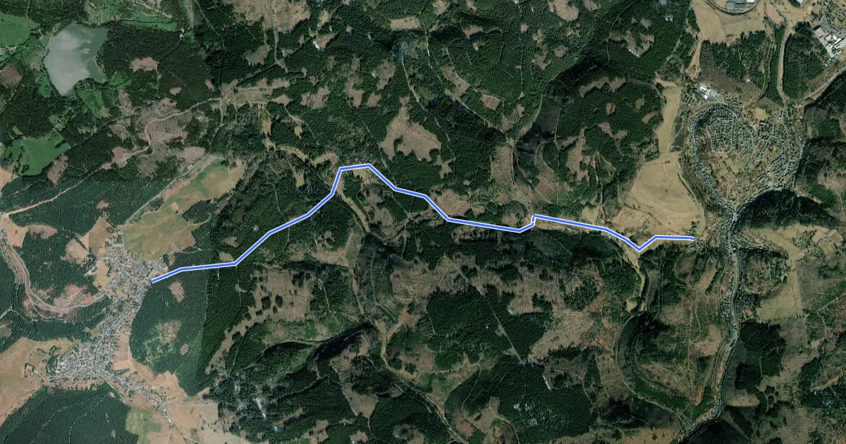 Маршрут Totenweg на спутниковом снимке
