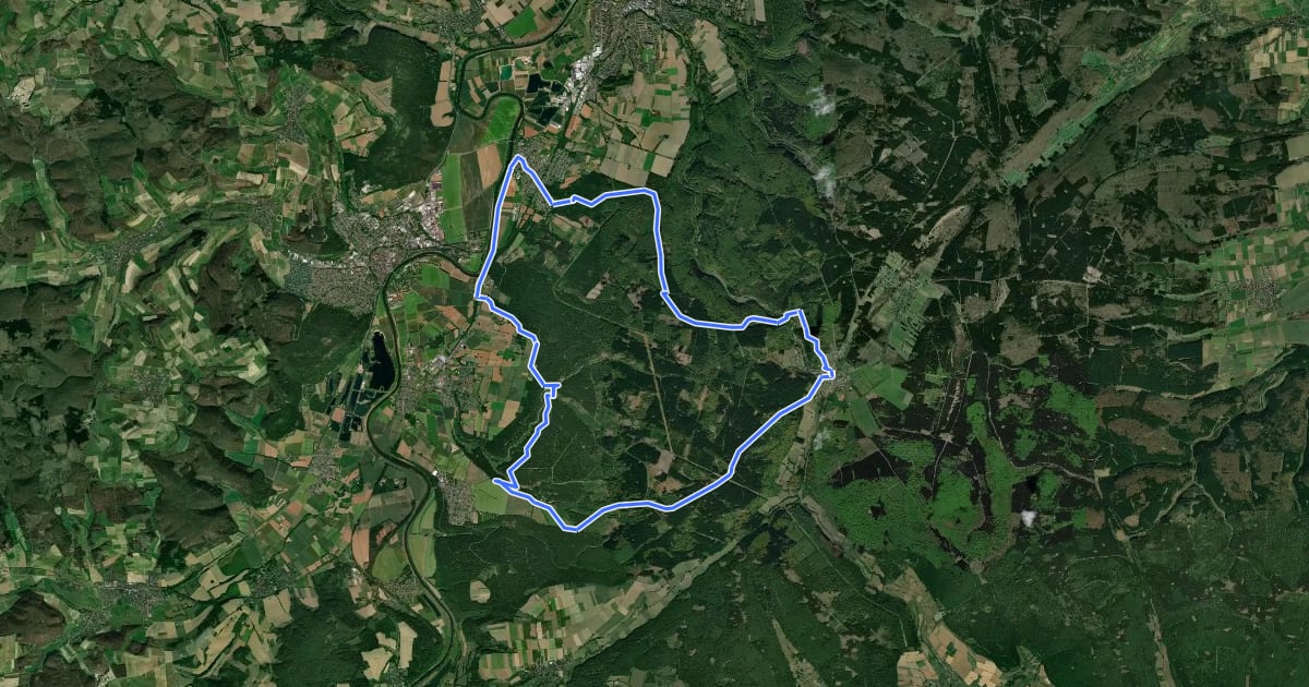 Маршрут Tour 10 Klostertour на спутниковом снимке