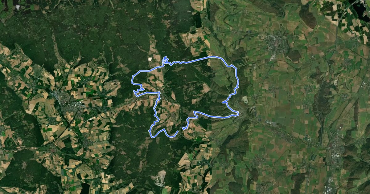 Маршрут Tour 13: Drei-Täler-Tour на спутниковом снимке