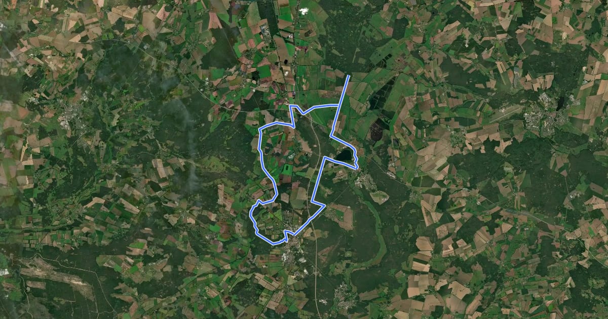 Маршрут Tour 16 на спутниковом снимке