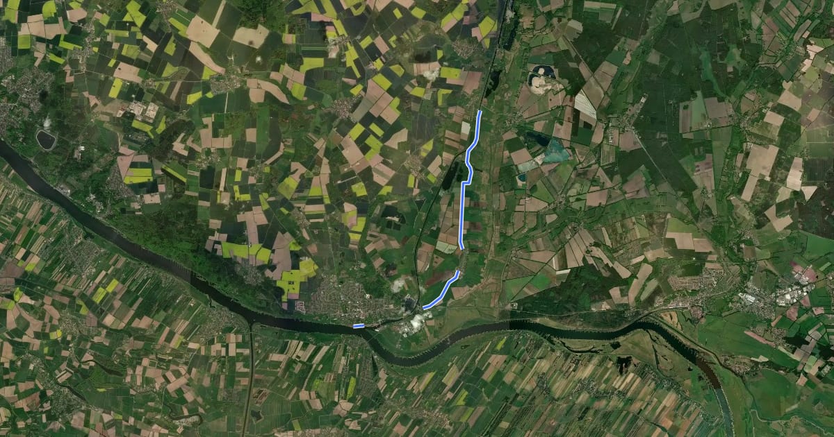 Маршрут Tour 20, Radwander Rundweg Herzogtum Lauenburg на спутниковом снимке