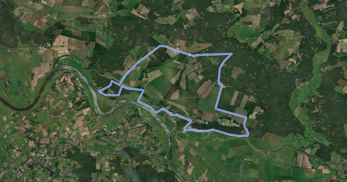Маршрут Tour 22 на спутниковом снимке