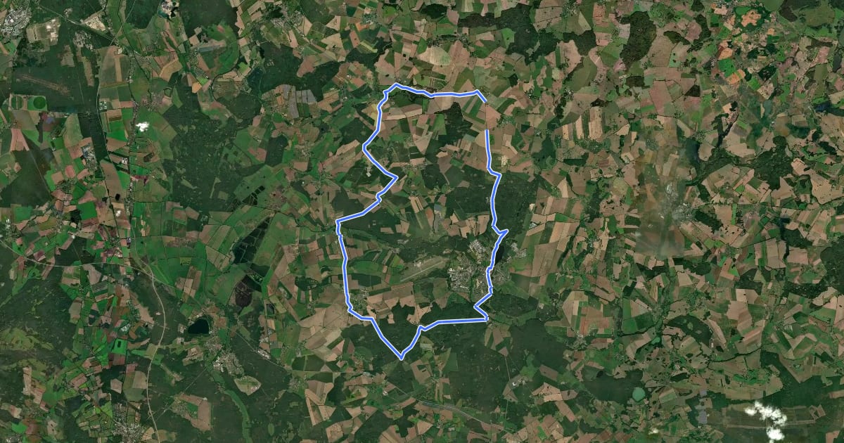 Маршрут Tour 24 на спутниковом снимке