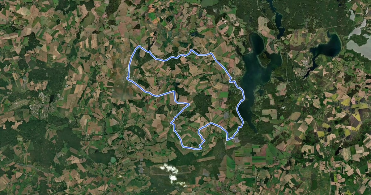 Маршрут Tour 26 на спутниковом снимке