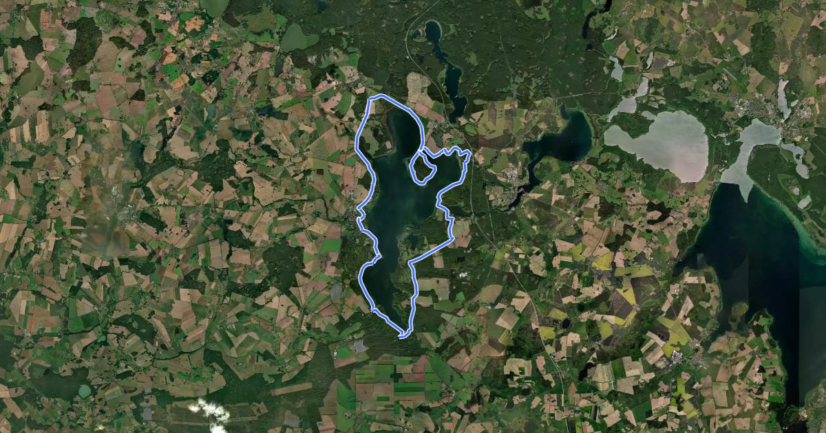 Маршрут Tour 27 на спутниковом снимке