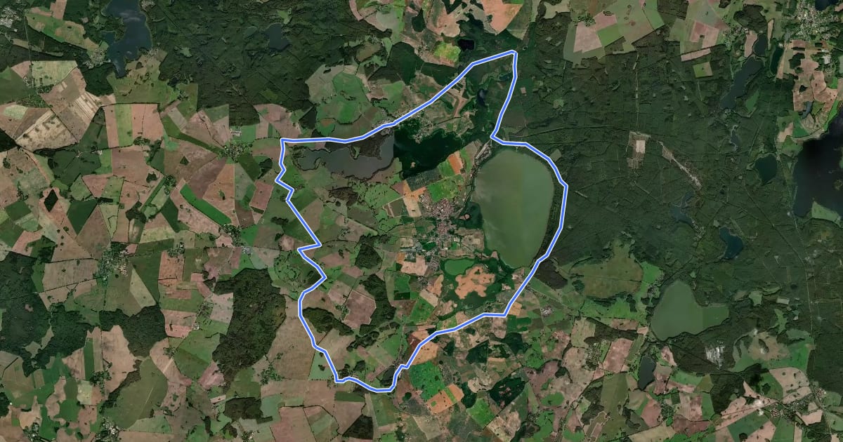 Маршрут Tour 29 на спутниковом снимке