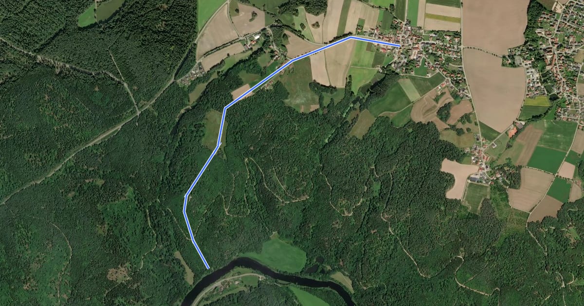 Маршрут Tour 3 »Bierpantscherweg« на спутниковом снимке