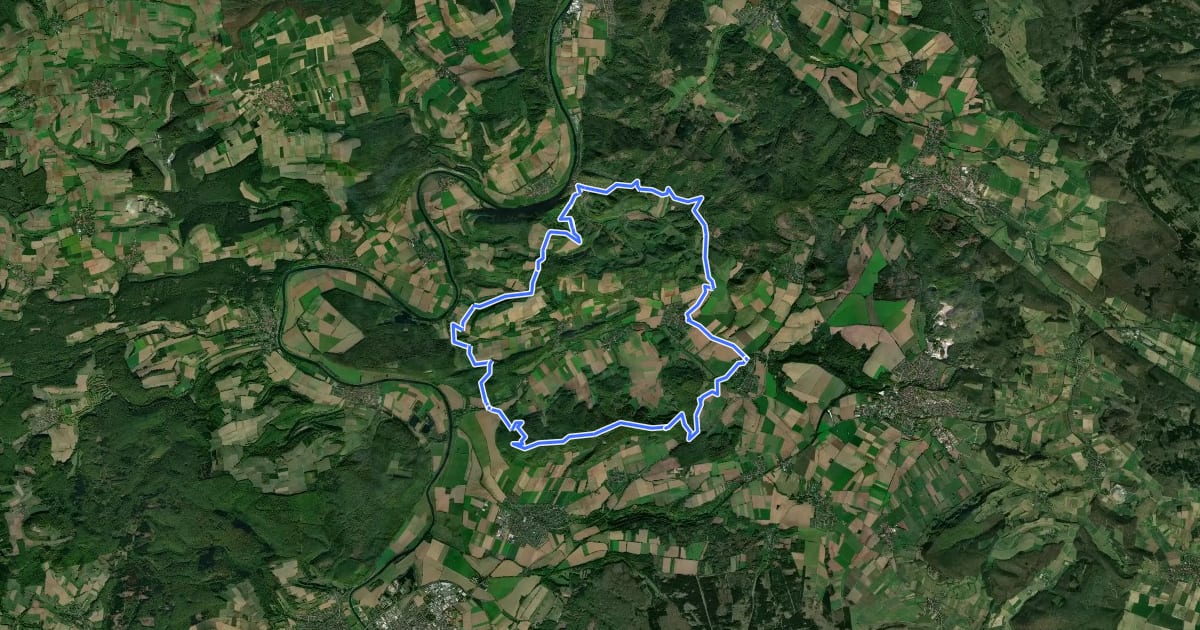 Маршрут Tour 3: Rühler Schweiz на спутниковом снимке