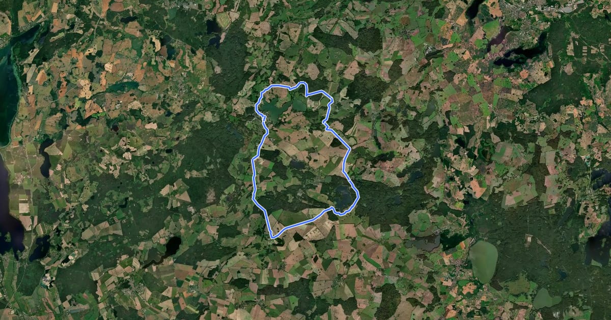 Маршрут Tour 30 на спутниковом снимке