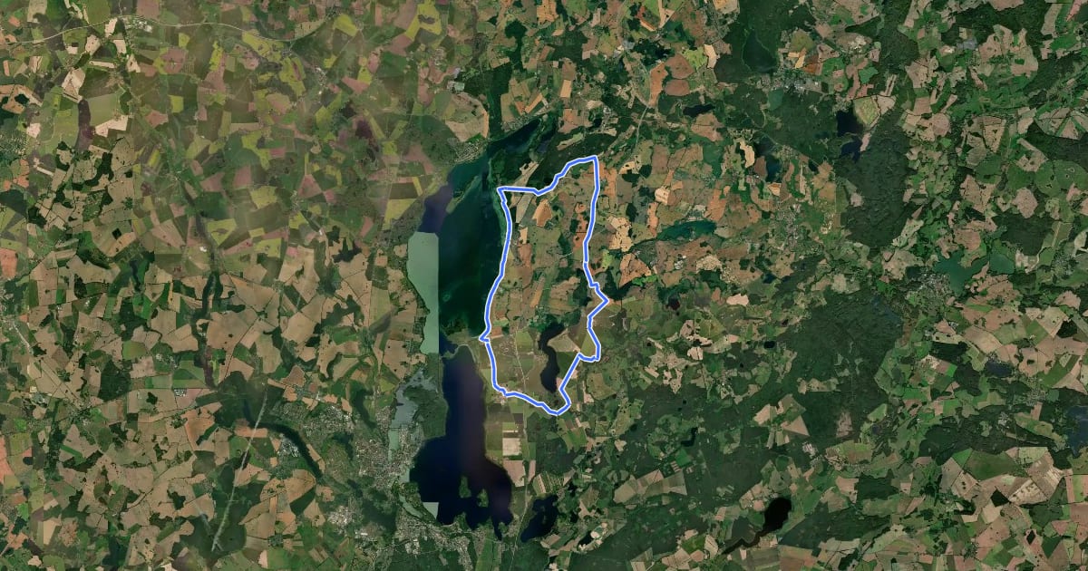 Маршрут Tour 32 на спутниковом снимке