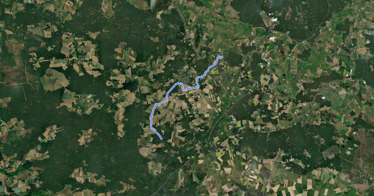 Маршрут Tour 4: Baitz - Bad Belzig - Grubo на спутниковом снимке