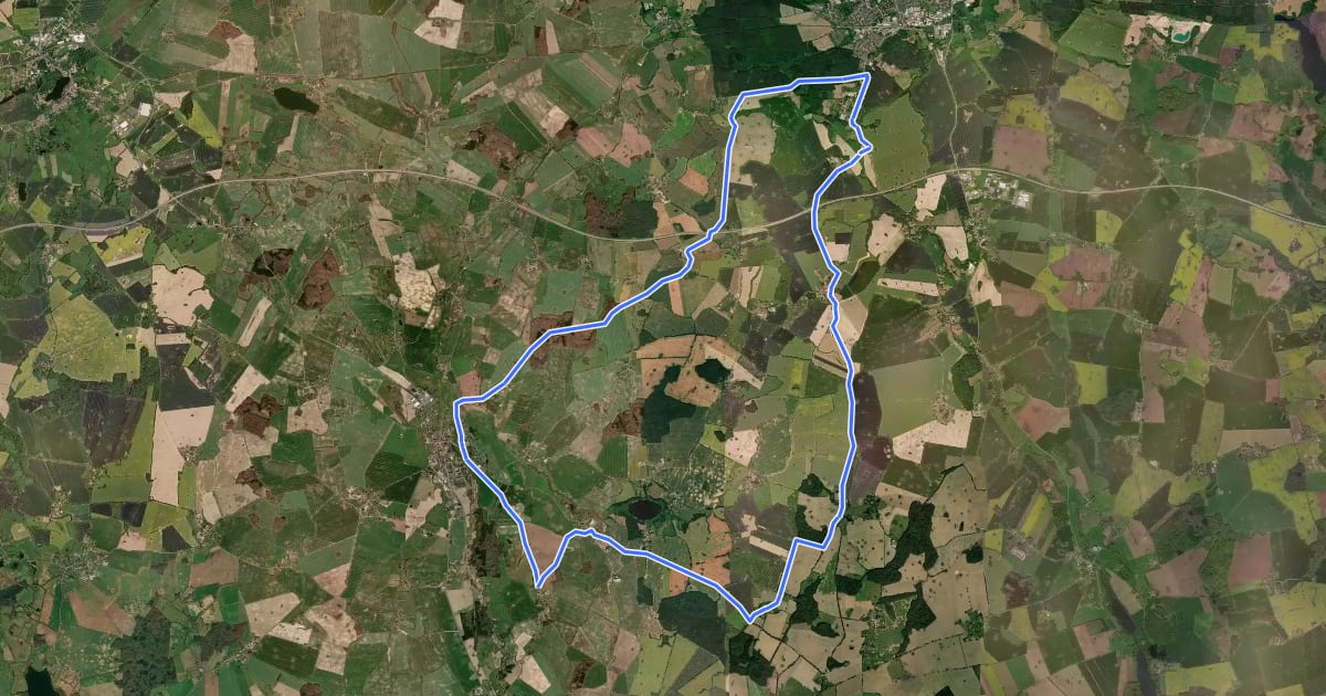 Маршрут Tour 7 на спутниковом снимке