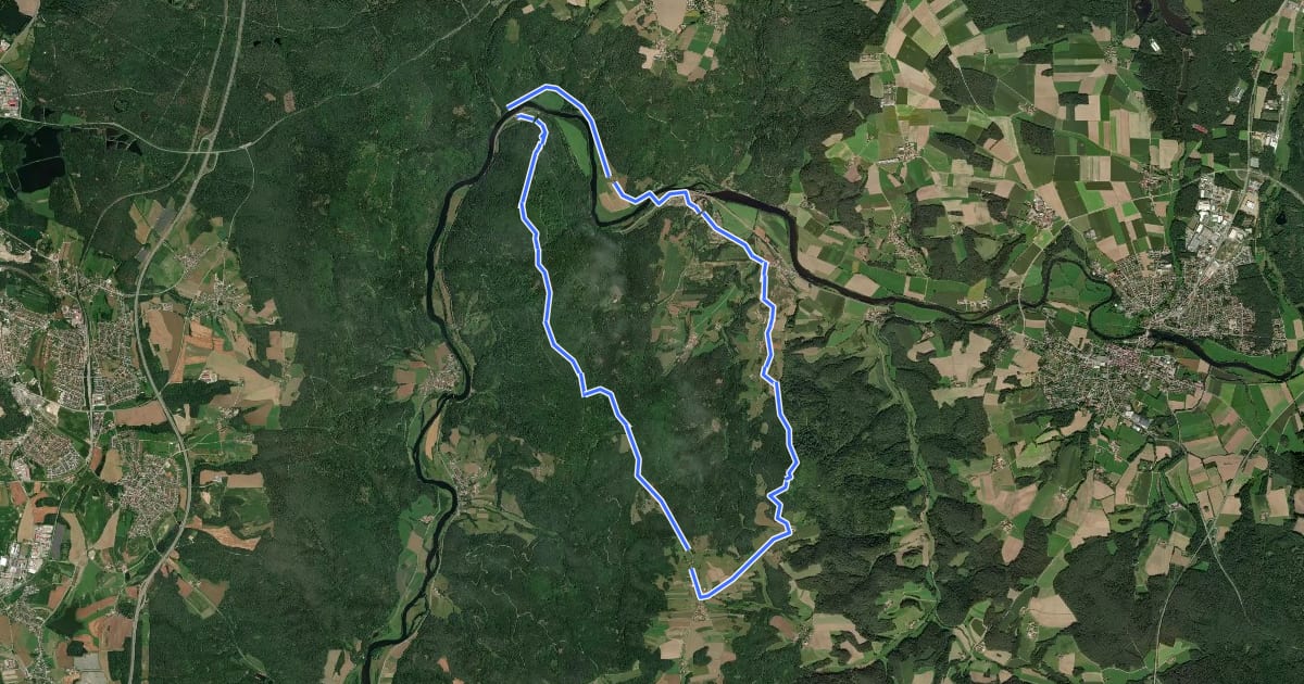 Маршрут Tour 7 »Bergtour« Stefling - Jugenberg - Grafenwinn - Franzenshöhe/Beilstein на спутниковом снимке