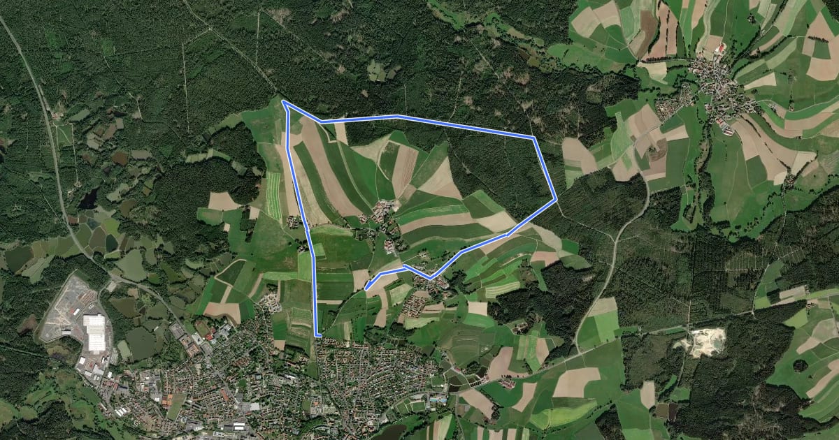Маршрут Tour 7 - Panoramatour на спутниковом снимке