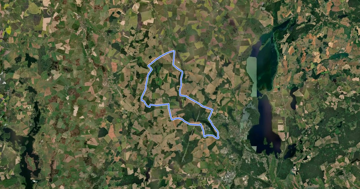 Маршрут Tour 8 на спутниковом снимке