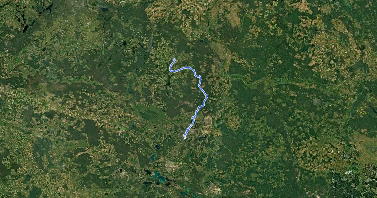 Маршрут Tour Brandenburg 12 на спутниковом снимке