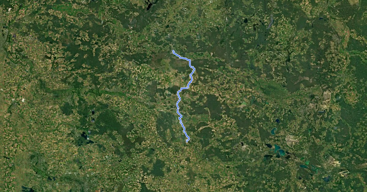 Маршрут Tour Brandenburg 15 на спутниковом снимке
