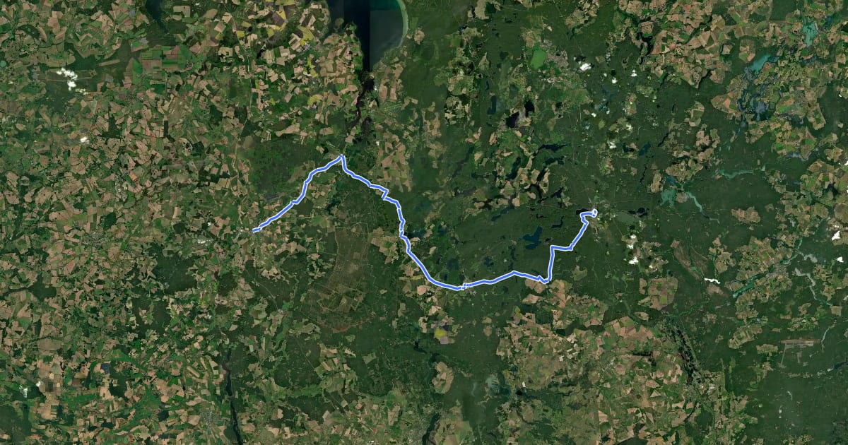 Маршрут Tour Brandenburg 6 на спутниковом снимке