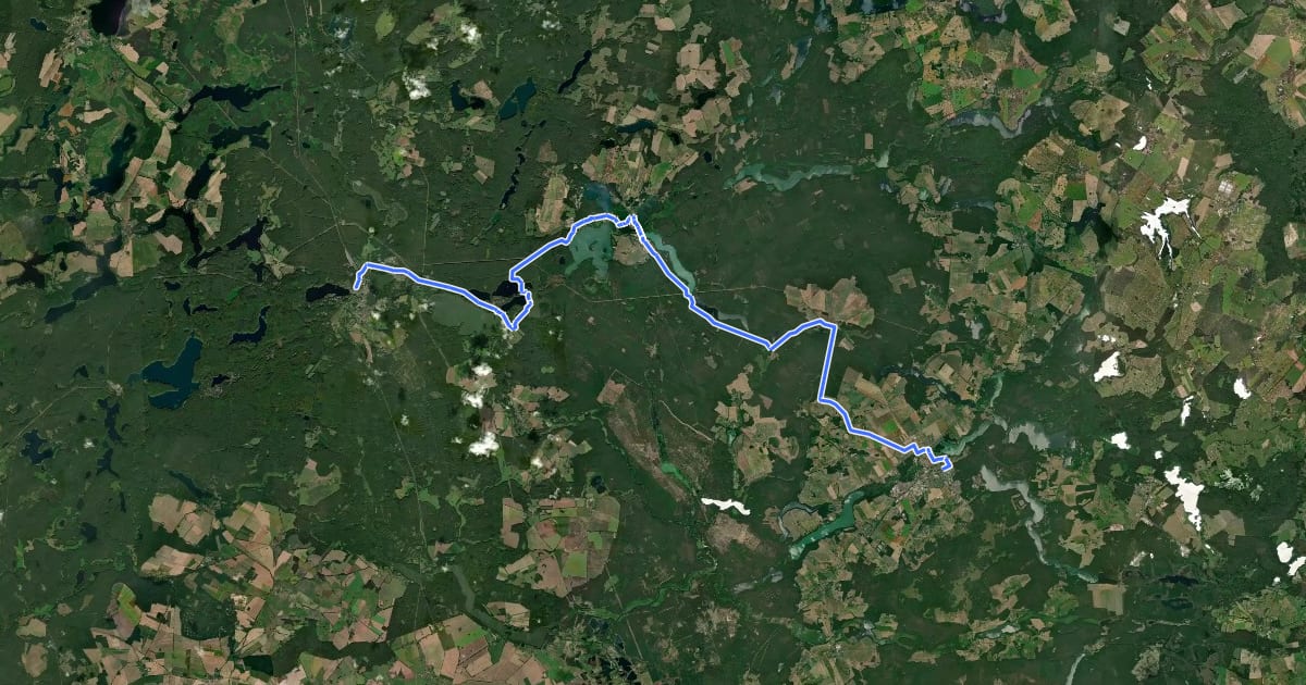 Маршрут Tour Brandenburg 7 на спутниковом снимке