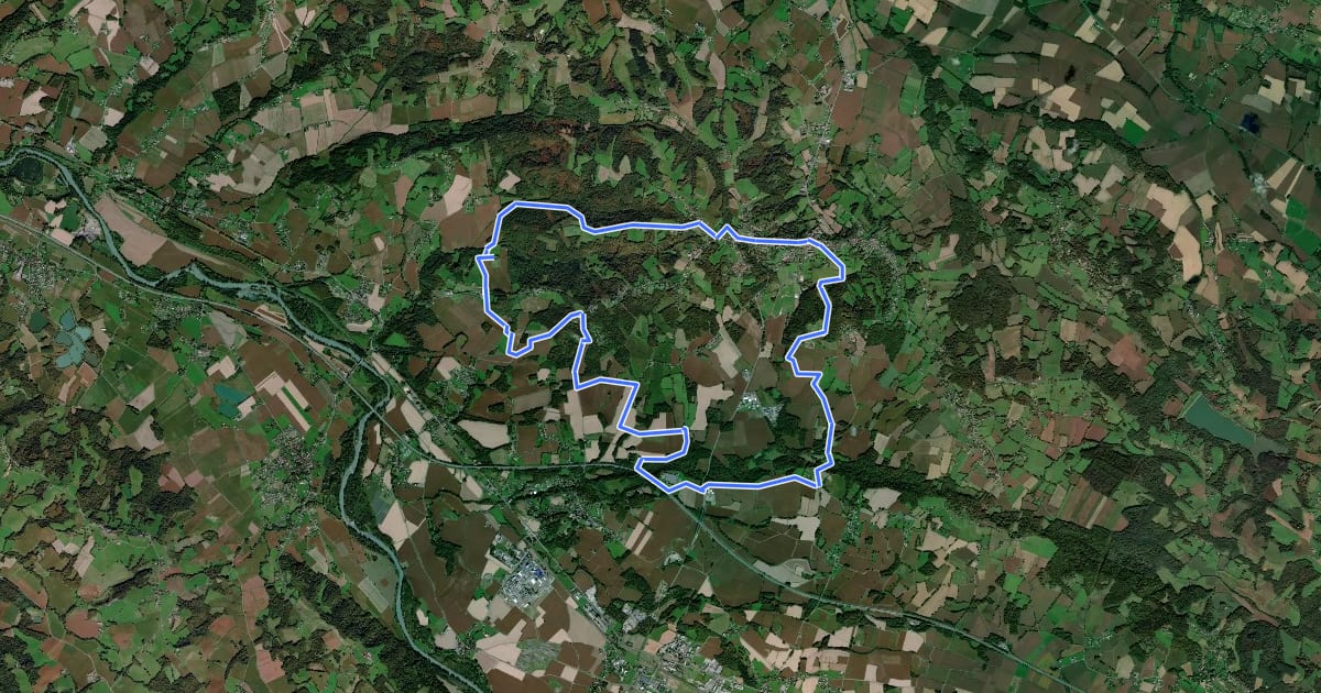 Маршрут Tour d'Arrac на спутниковом снимке