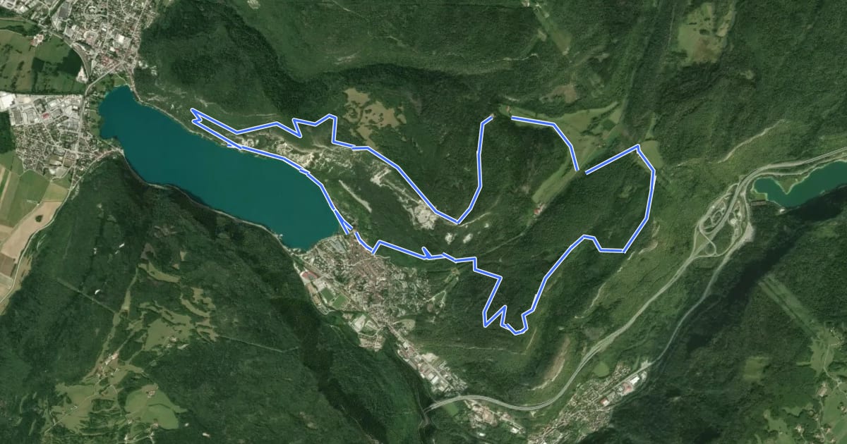 Маршрут Tour d'Horizon на спутниковом снимке
