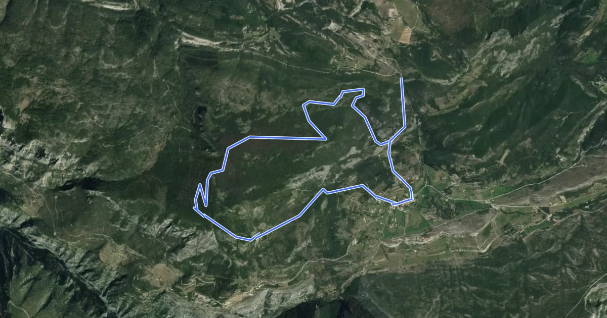Маршрут Tour de Barbin на спутниковом снимке