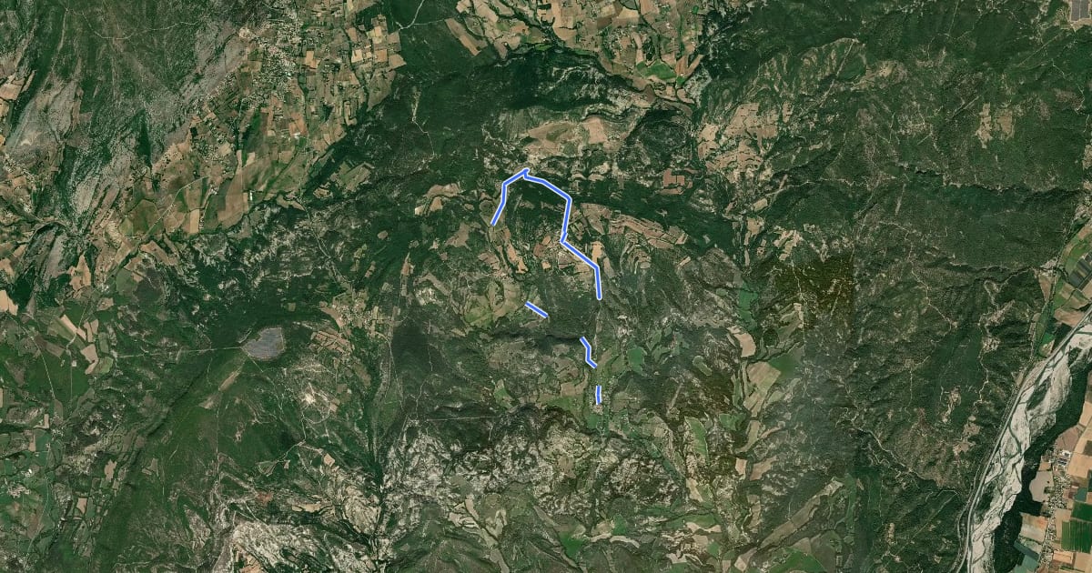 Маршрут Tour de Cabane на спутниковом снимке
