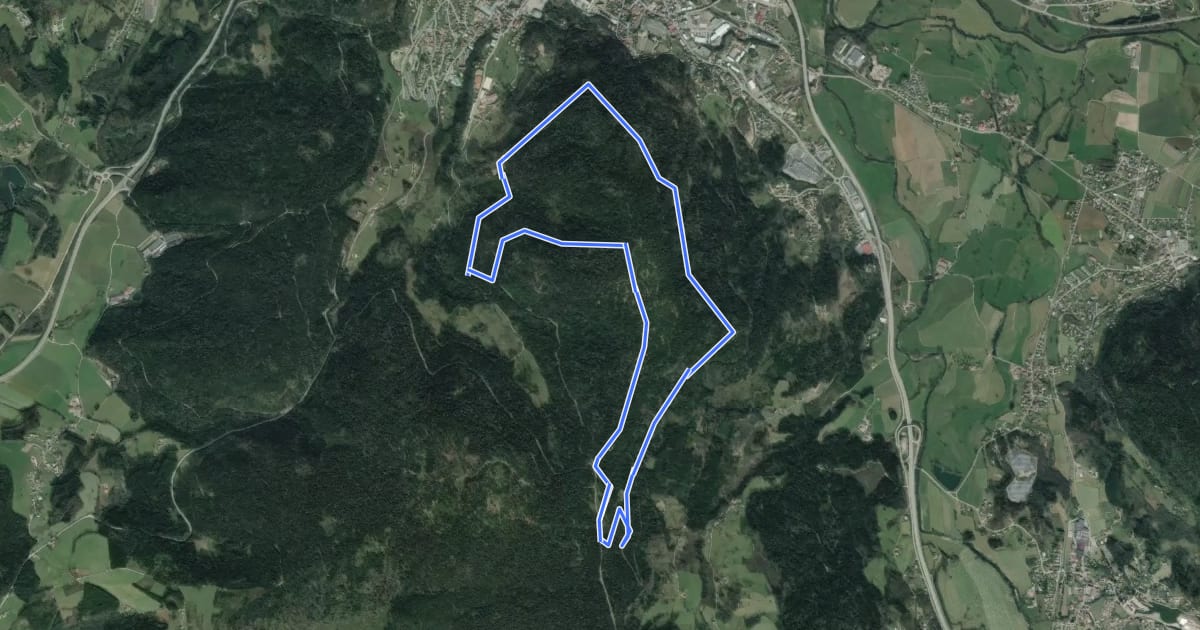Маршрут Tour de Corroy на спутниковом снимке