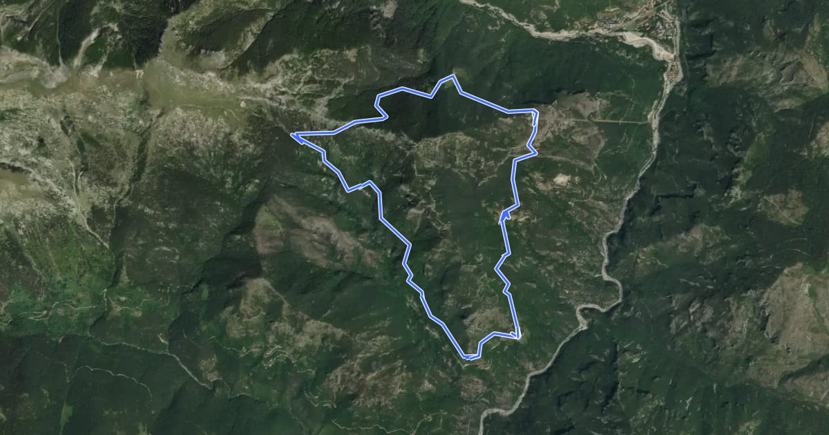 Маршрут Tour de Gauron на спутниковом снимке