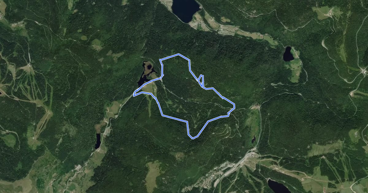 Маршрут Tour de Grande Basse на спутниковом снимке