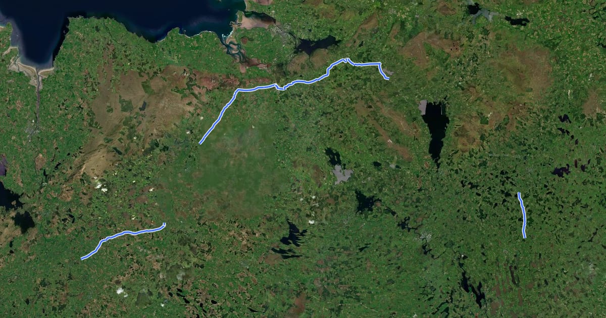 Маршрут Tour de Humbert на спутниковом снимке
