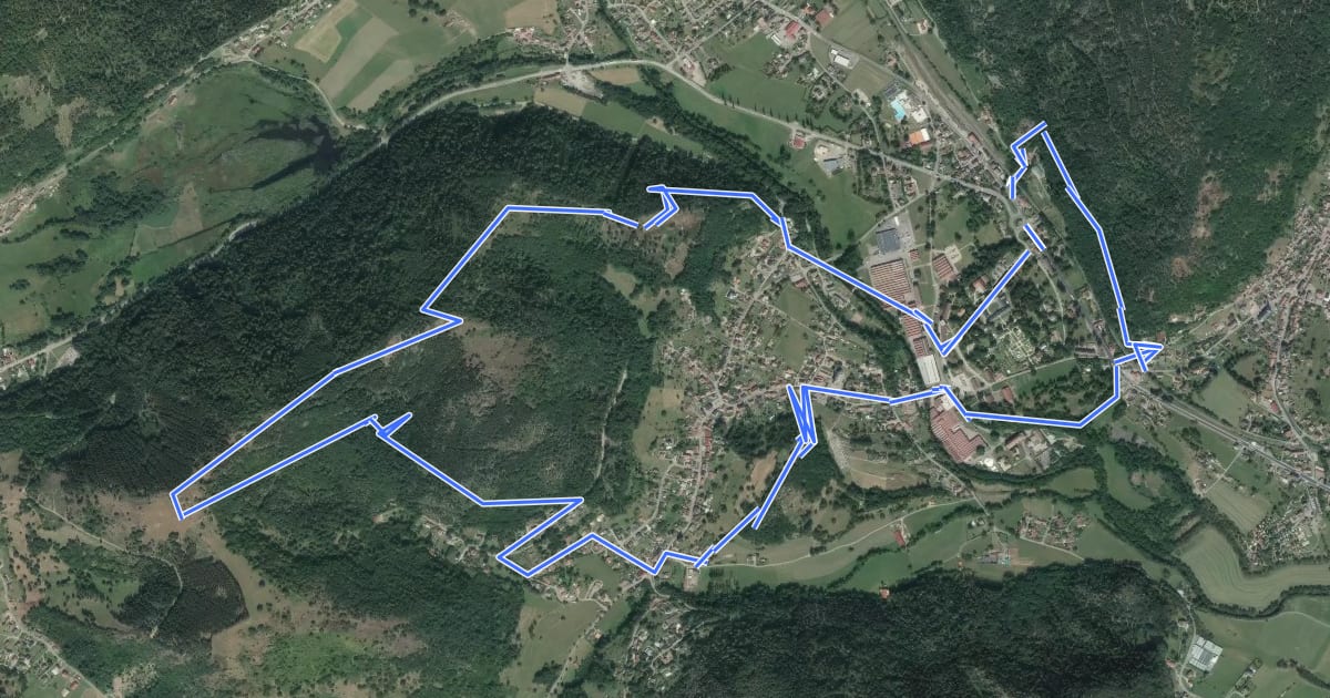 Маршрут Tour de Husseren-Wesserling на спутниковом снимке